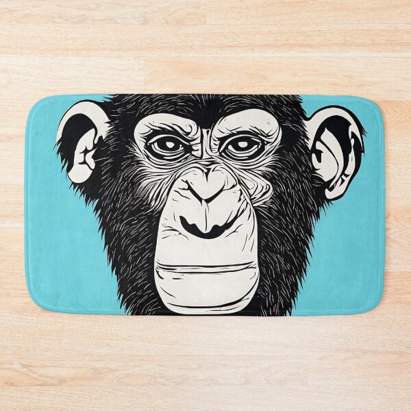Item preview, Chimpanzee logo, geometric, vector, symmetrical, minimalism, trending dribbble, behance designed and sold by DrawItOnce.