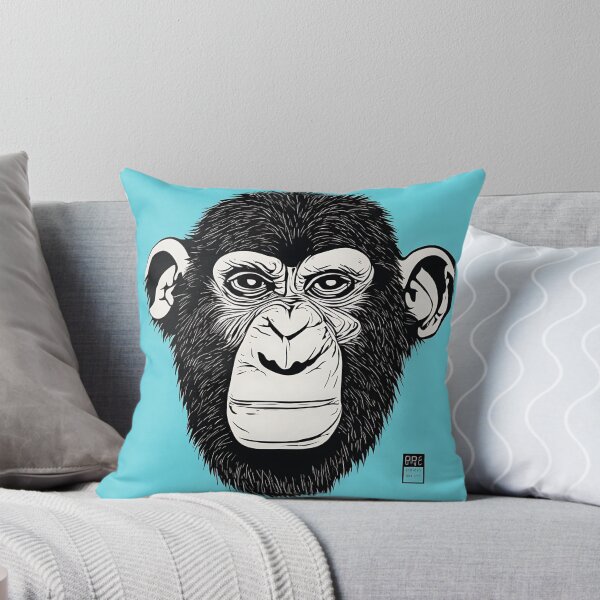 Item preview, Chimpanzee logo, geometric, vector, symmetrical, minimalism, trending dribbble, behance designed and sold by DrawItOnce.