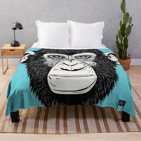 Item preview, Chimpanzee logo, geometric, vector, symmetrical, minimalism, trending dribbble, behance designed and sold by DrawItOnce.