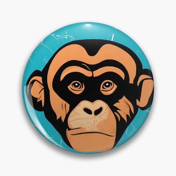 Item preview, Chimpanzee logo, geometric, vector, symmetrical, minimalism, trending dribbble, behance designed and sold by DrawItOnce.