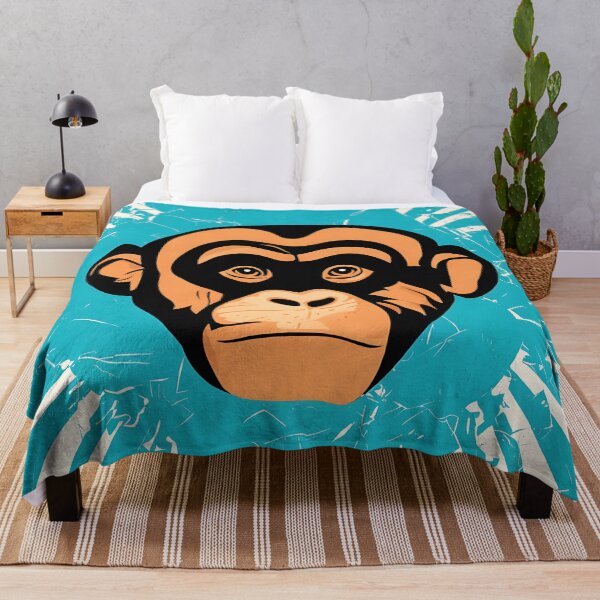 Item preview, Chimpanzee logo, geometric, vector, symmetrical, minimalism, trending dribbble, behance designed and sold by DrawItOnce.