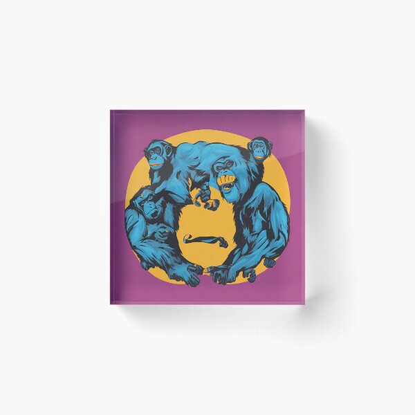 Item preview, Chimpanzee logo, geometric, vector, symmetrical, minimalism, trending dribbble, behance designed and sold by DrawItOnce.