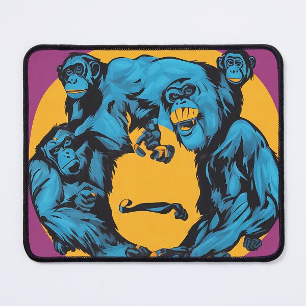 Item preview, Chimpanzee logo, geometric, vector, symmetrical, minimalism, trending dribbble, behance designed and sold by DrawItOnce.