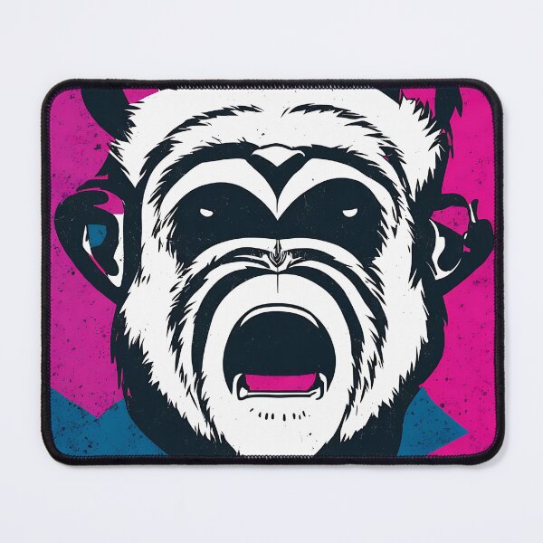 Item preview, Chimpanzee logo, geometric, vector, symmetrical, minimalism, trending dribbble, behance designed and sold by DrawItOnce.