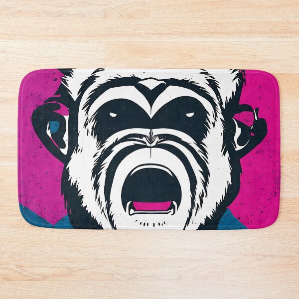 Item preview, Chimpanzee logo, geometric, vector, symmetrical, minimalism, trending dribbble, behance designed and sold by DrawItOnce.
