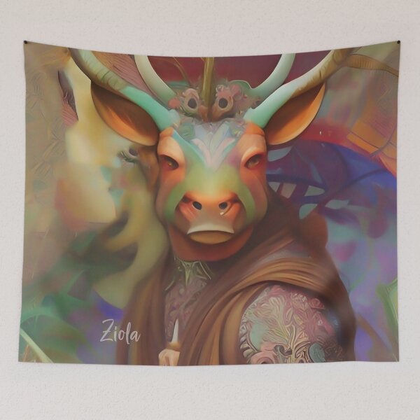 Item preview, Mythology Magical Bull Minotaur Myth designed and sold by ZiolaRosa.