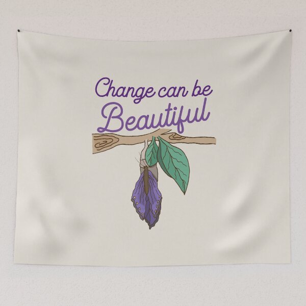 Item preview, Change Can Be Beautiful Purple Butterfly  designed and sold by dailycake.