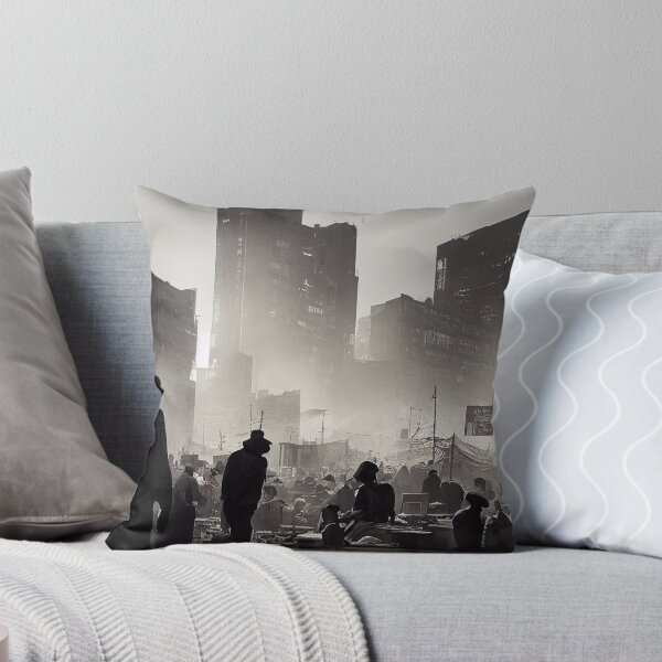 Item preview, Cyberpunk Vintage Densely Populated Market Scene Digital Art designed and sold by Jozzabazza.