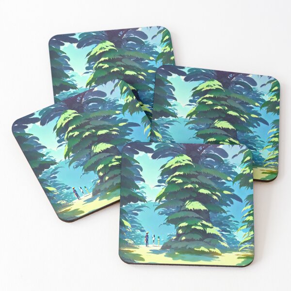 Item preview, Forest green canopy watercolor designed and sold by printiesart.