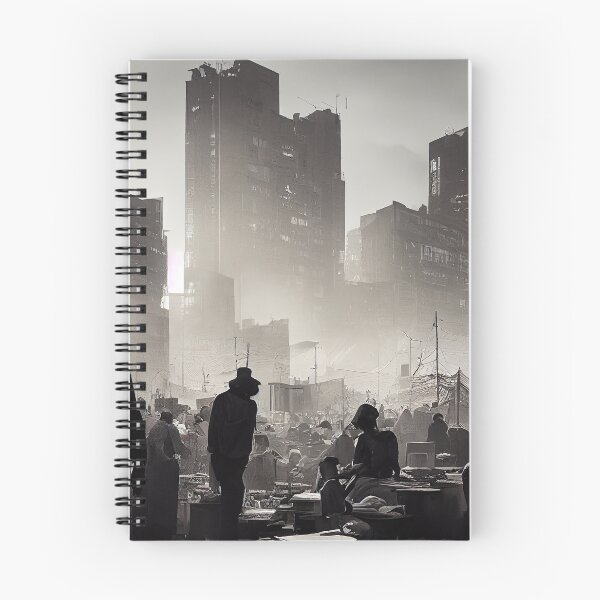 Item preview, Cyberpunk Vintage Densely Populated Market Scene Digital Art designed and sold by Jozzabazza.