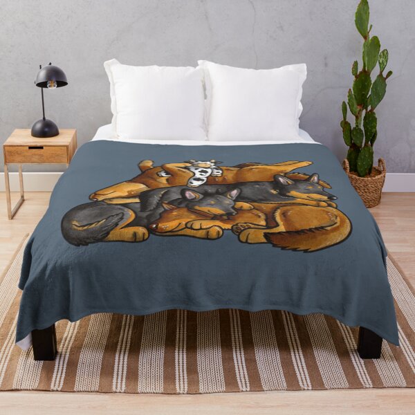 Item preview, Sleeping pile of Lancashire Heeler dogs designed and sold by EggCoconutaust.