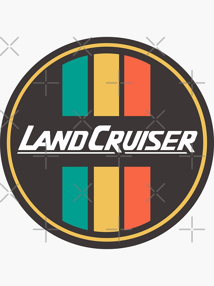 "Land Cruiser Retro Logo (Reggae)" Sticker for Sale by MaseRiley99