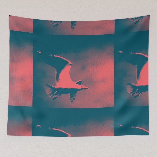 Item preview, Peach and Blue Seagull Photography - Art designed and sold by jolabrese.