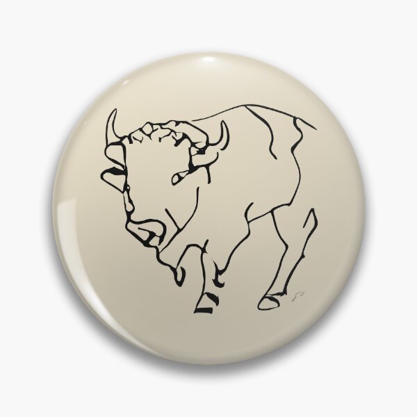 Item preview, Buffalo Line Art Drawing - Good ol' Buffalo Critter Minimalistic Digital Line Art (Black Line) designed and sold by SeaStories88.