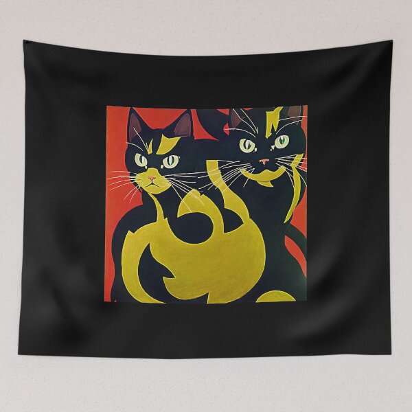 Item preview, Abstract Cat art designed and sold by Planetporridge.