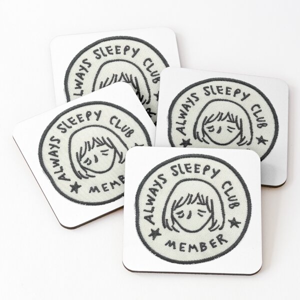 Item preview, Always Sleepy Club Sticker designed and sold by designolo.