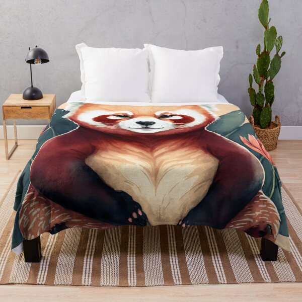 Item preview, Yoga Kawaii Red panda watercolor designed and sold by printiesart.