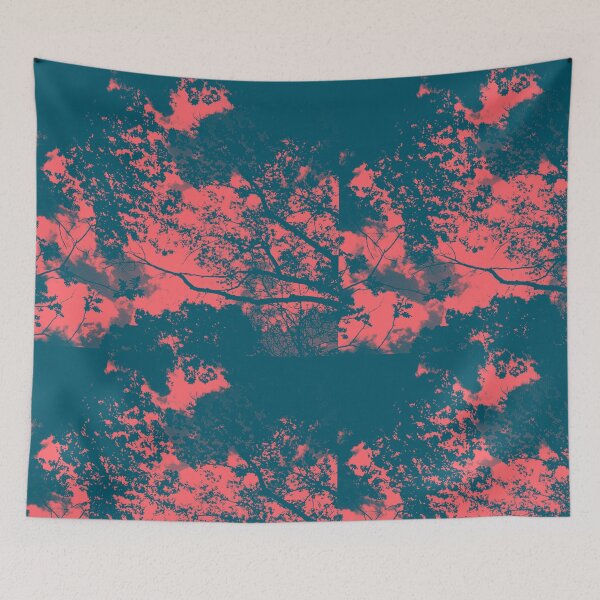 Item preview, Peach and Blue Tree Crown Photography - Art designed and sold by jolabrese.
