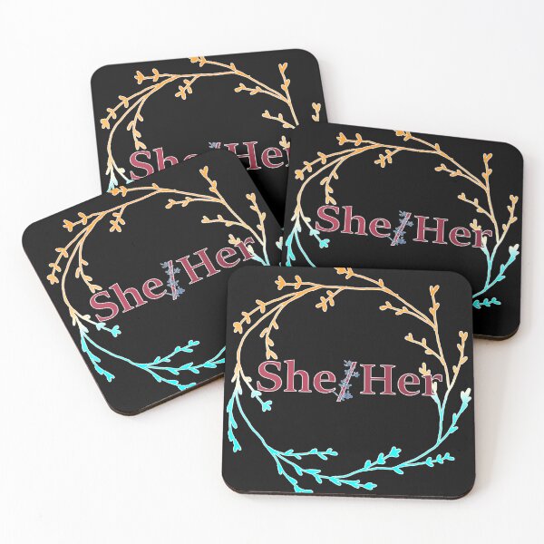 Item preview, She/Her Pronouns designed and sold by ELDigitals.