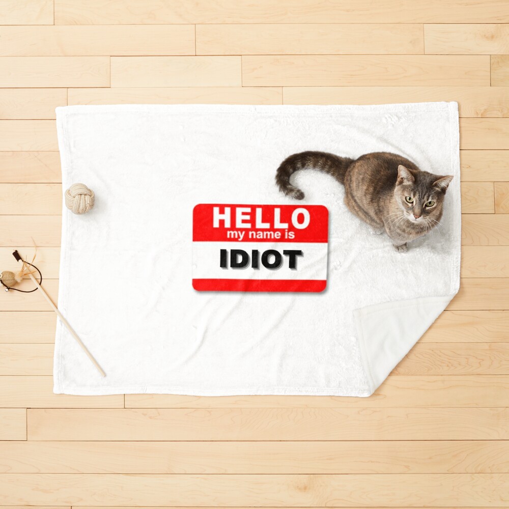 Hello my name is idiot Poster for Sale by Design Kingdom