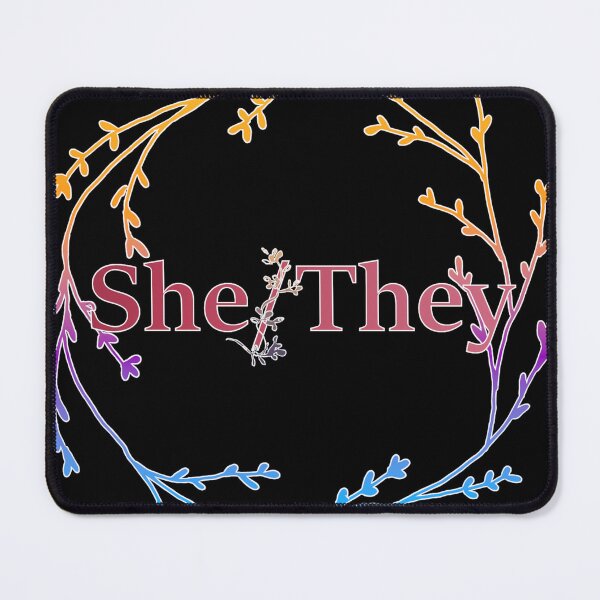 Item preview, She/They Pronouns designed and sold by ELDigitals.