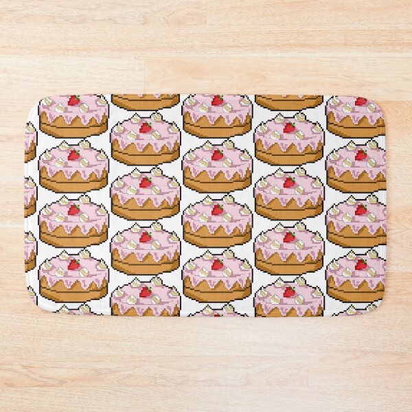 Artikelvorschau, Erdbeerrosa Kuchenpixelkunst entworfen und verkauft von Gabriele Marcucci.