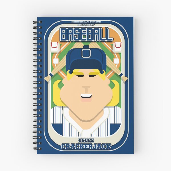 Item preview, Telas a rayas de béisbol azul - Deuce Crackerjack - versión Hazel designed and sold by boxedspaper.