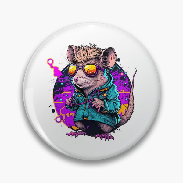 Item preview, Retrowave Rat designed and sold by Valentin Mladin.