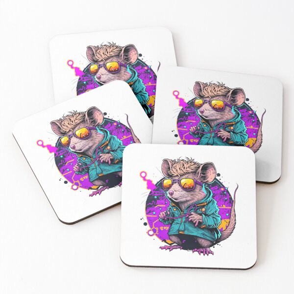 Item preview, Retrowave Rat designed and sold by Valentin Mladin.