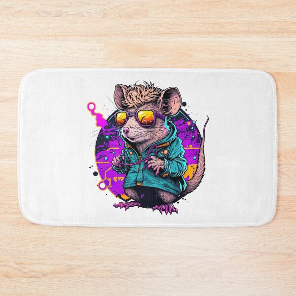 Item preview, Retrowave Rat designed and sold by Valentin Mladin.