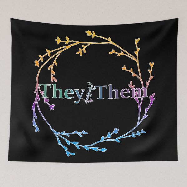 Item preview, They/Them Pronouns designed and sold by ELDigitals.