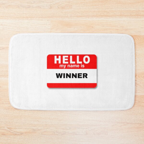 Item preview, Hello my name is winner designed and sold by Design Kingdom.