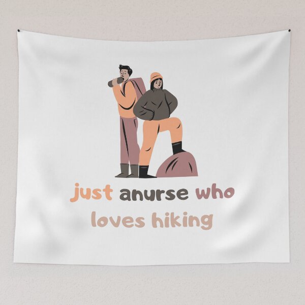 Item preview, just a nurse who loves hiking designed and sold by stalin-LB.