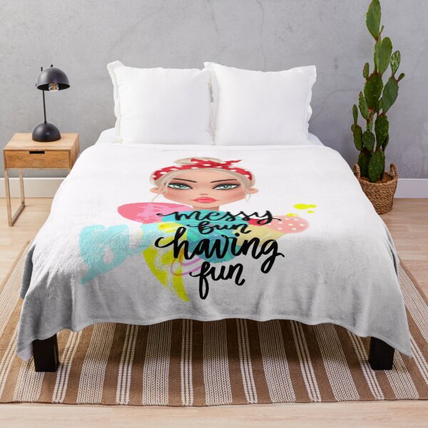 Item preview, Messy Bun Having Fun designed and sold by ZubiyaArt.