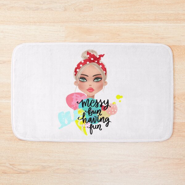 Item preview, Messy Bun Having Fun designed and sold by ZubiyaArt.