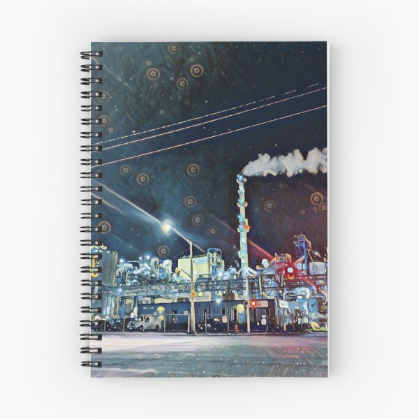 Item preview, Industrial Sector A - winter painting style  designed and sold by Hamilton is Beautiful.