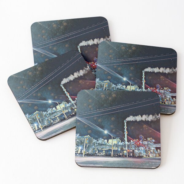 Item preview, Industrial Sector A - winter painting style  designed and sold by Hamilton is Beautiful.