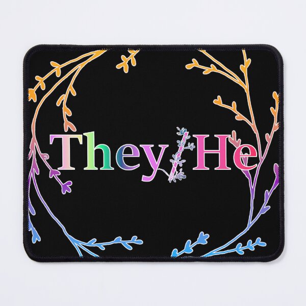 Item preview, They/He Pronouns designed and sold by ELDigitals.