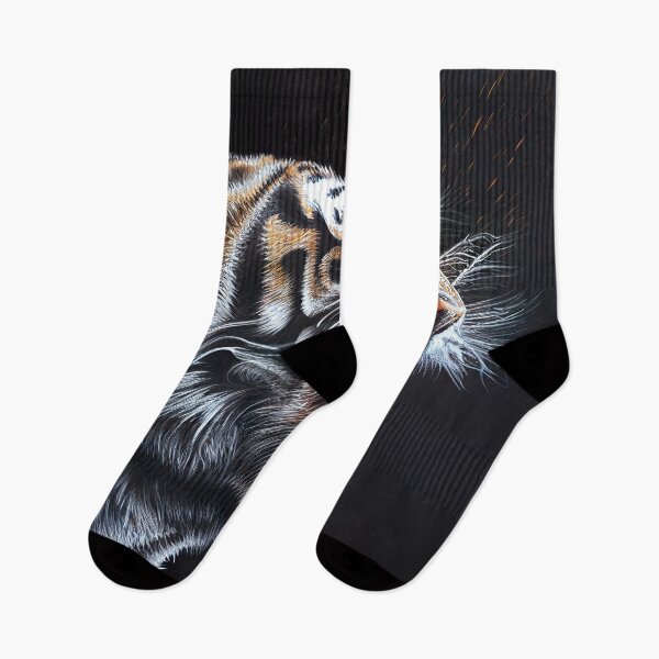 Item preview, Roaring Tiger Digital Art Animal Print Portrait designed and sold by Jozzabazza.