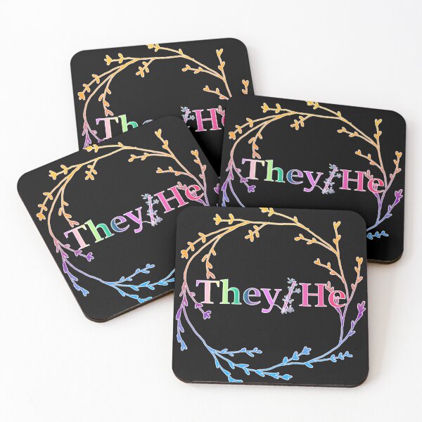Item preview, They/He Pronouns designed and sold by ELDigitals.