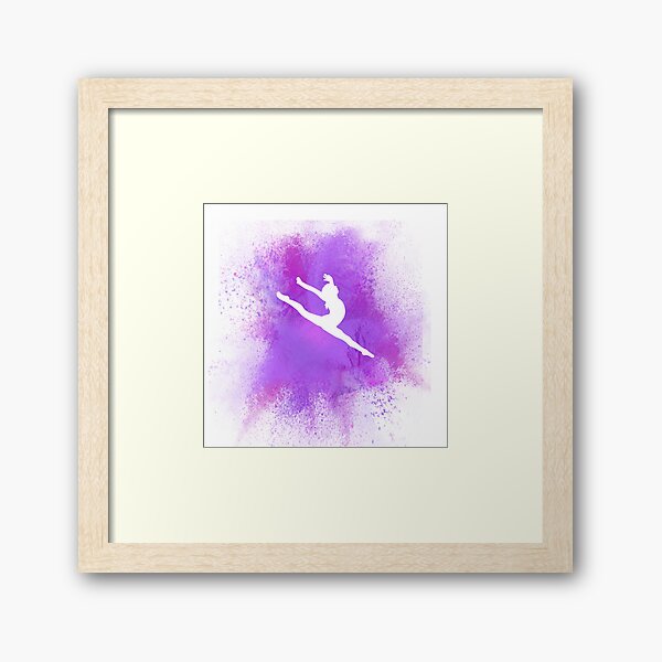 Purple Gymnastics Silhouette | Poster