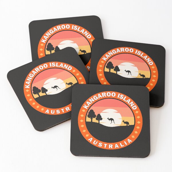Item preview, Kangaroo Island Australia Travel Retro Emblem designed and sold by KrisSidDesigns.