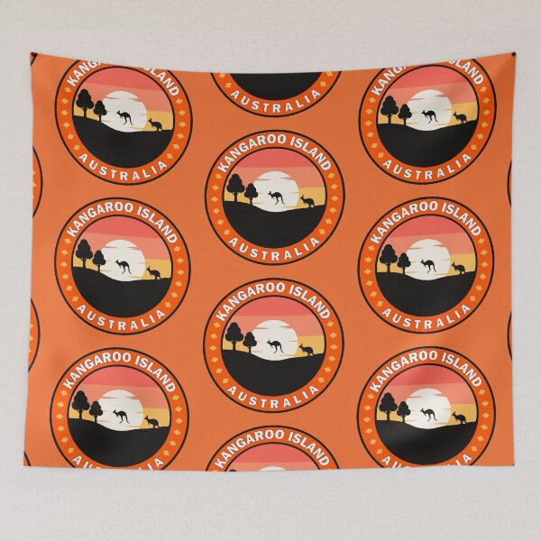 Item preview, Kangaroo Island Australia Travel Retro Emblem designed and sold by KrisSidDesigns.