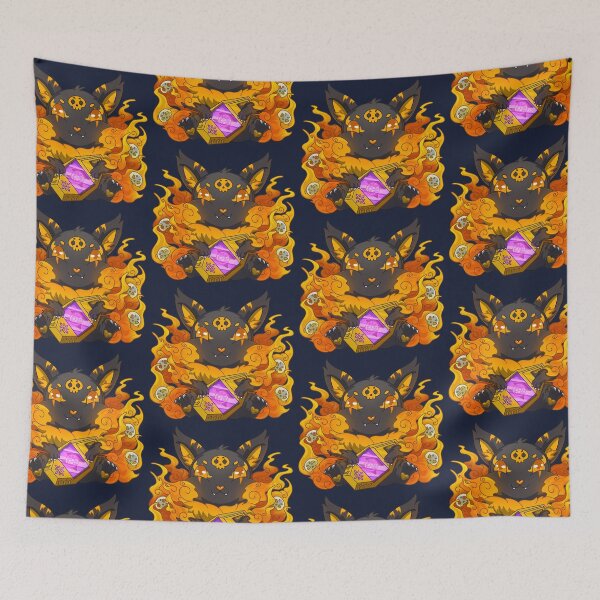 Item preview, fiery kitsune - Cryptid Buddies #36 designed and sold by thecryptidcafe.