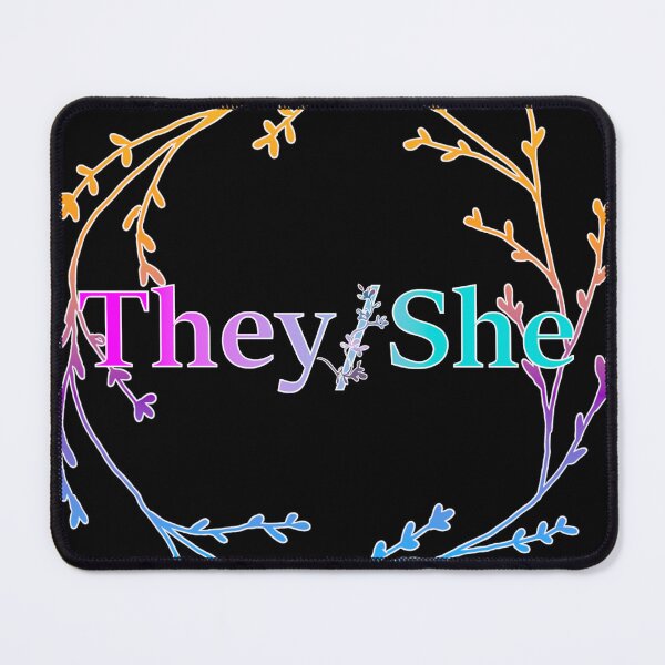 Item preview, They/She Pronouns designed and sold by ELDigitals.