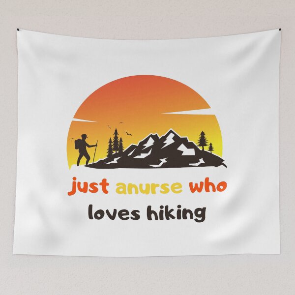 Item preview, just a nurse who loves hiking designed and sold by stalin-LB.