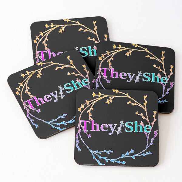 Item preview, They/She Pronouns designed and sold by ELDigitals.