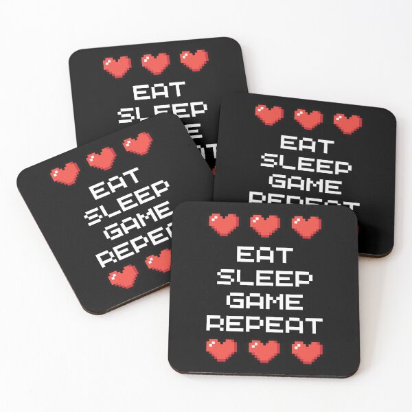 Item preview, Eat Sleep Game Repeat designed and sold by NinniSilver.