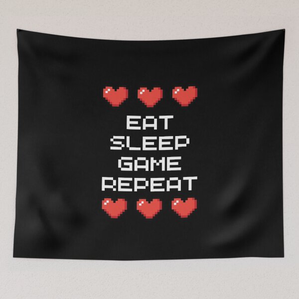 Item preview, Eat Sleep Game Repeat designed and sold by NinniSilver.