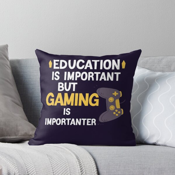 Item preview, Education Is Important But Gaming Is Importanter Funny Gamer Gift designed and sold by Sarah38.